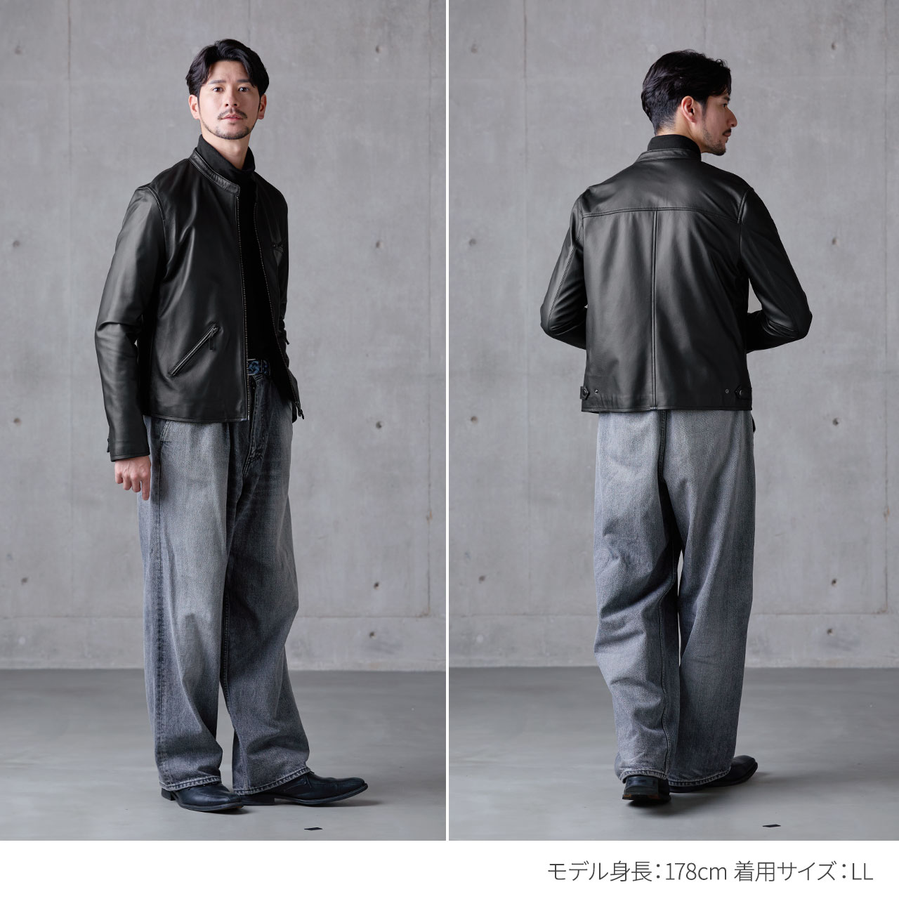 レザージャケット メンズ 本革 ラムレザー 軽量 シングル ライダース