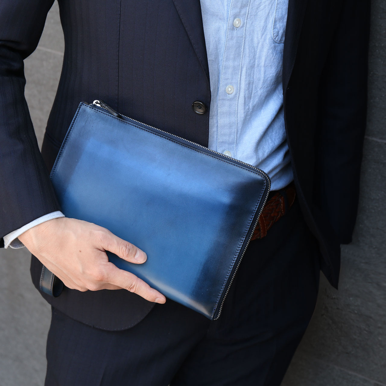 クラッチバッグ メンズ イタリア製 本革 イタリアンレザー セカンド