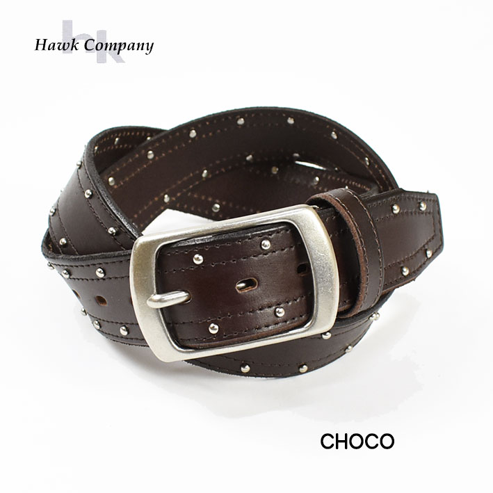 Hawk Company（ホークカンパニー） ベルト スタッズ レザーベルト