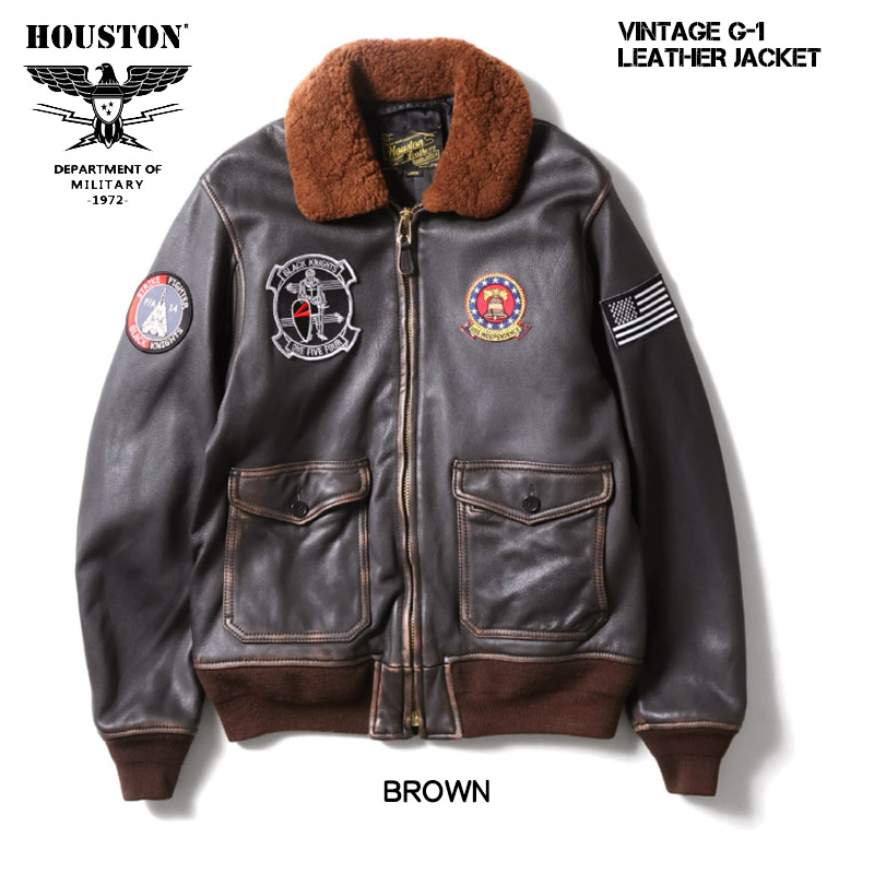 HOUSTON（ヒューストン） ビンテージ G-1レザージャケット 革ジャン
