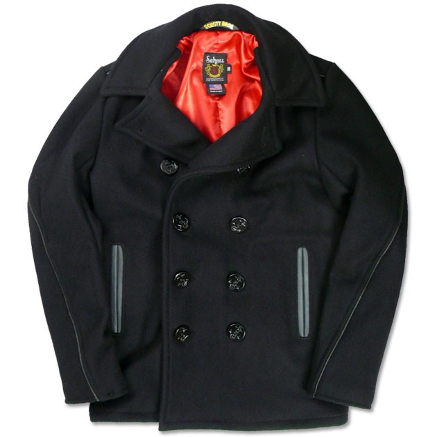 Schott N.Y.C（ショット） Schott PEACOAT LEATHER PIPING ピーコート