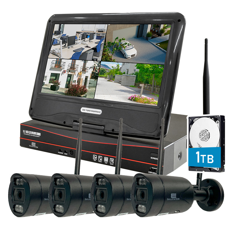 SecuSTATION 防犯カメラ 屋外 セット 家庭用 ワイヤレス wifi カメラ4