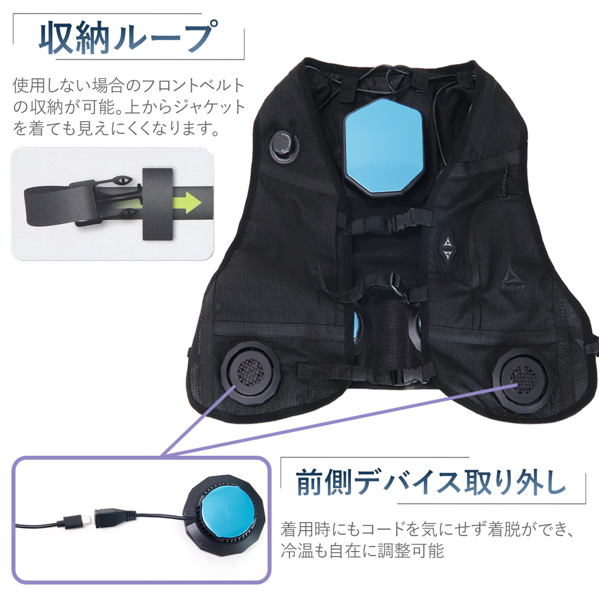 ワークマン ウィンドコア アイス×ヒーター ペルチェベスト PRO2（35580