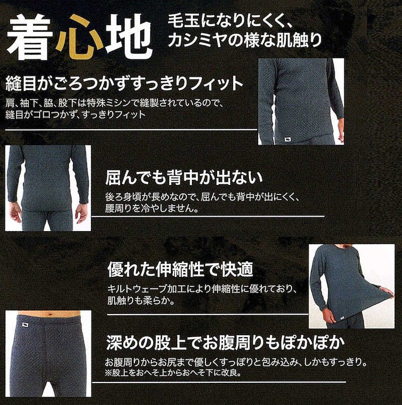 ひだまり 健康肌着 チョモランマ サピウム 婦人用 長袖丸首インナー