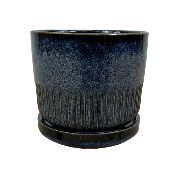 植木鉢 おしゃれ 陶器鉢 クリアグラデーションポット YD011-180 6号