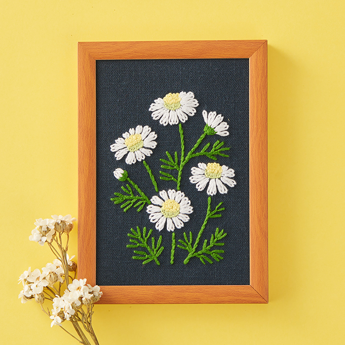 戸塚刺繍キット フレームキット ワイルドフラワー | ミモザ ローズ