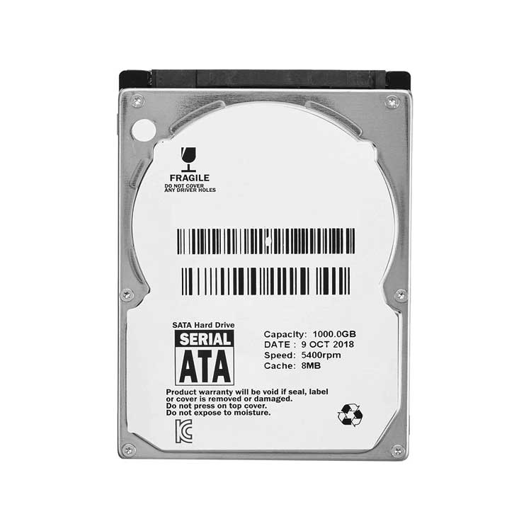 1TB 2.5インチ S-ATA HDD 5400rpm 8MB SATA ノートパソコン用