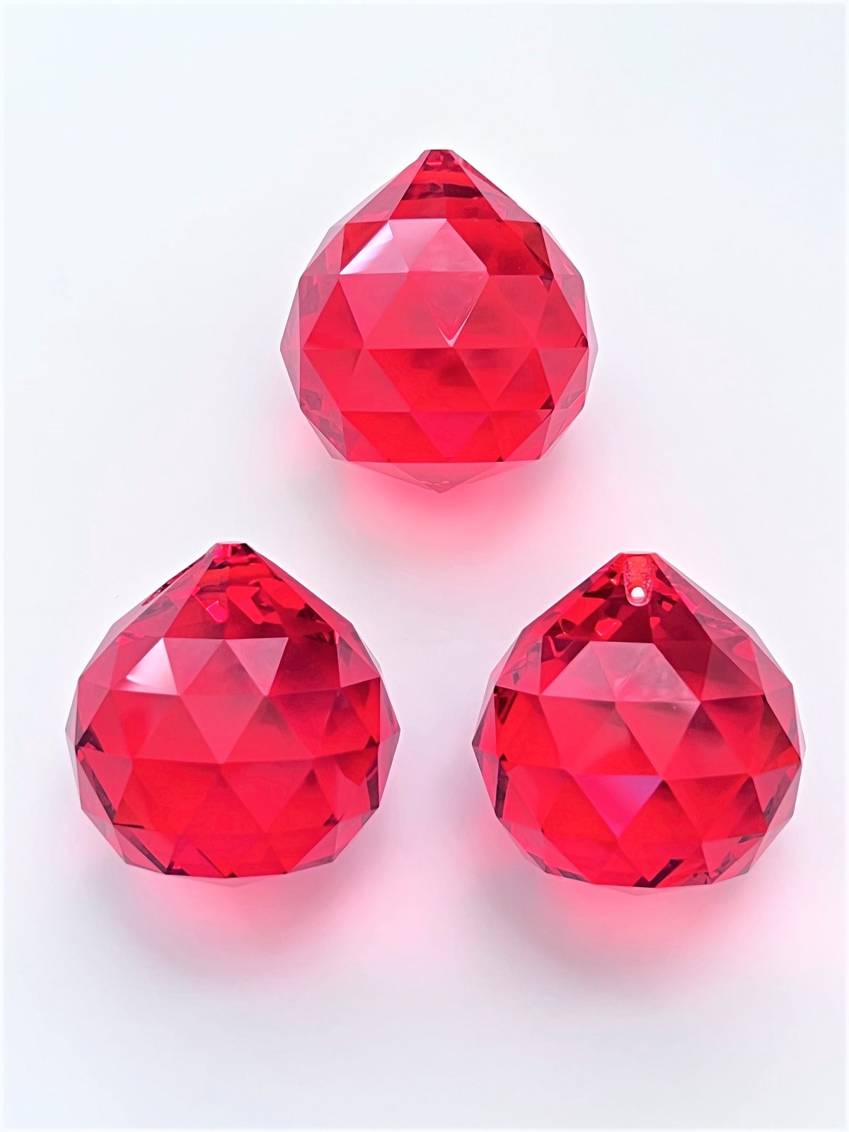 クリスタルボール 5色選べる 40mm 3個セット クリスタルガラス サン