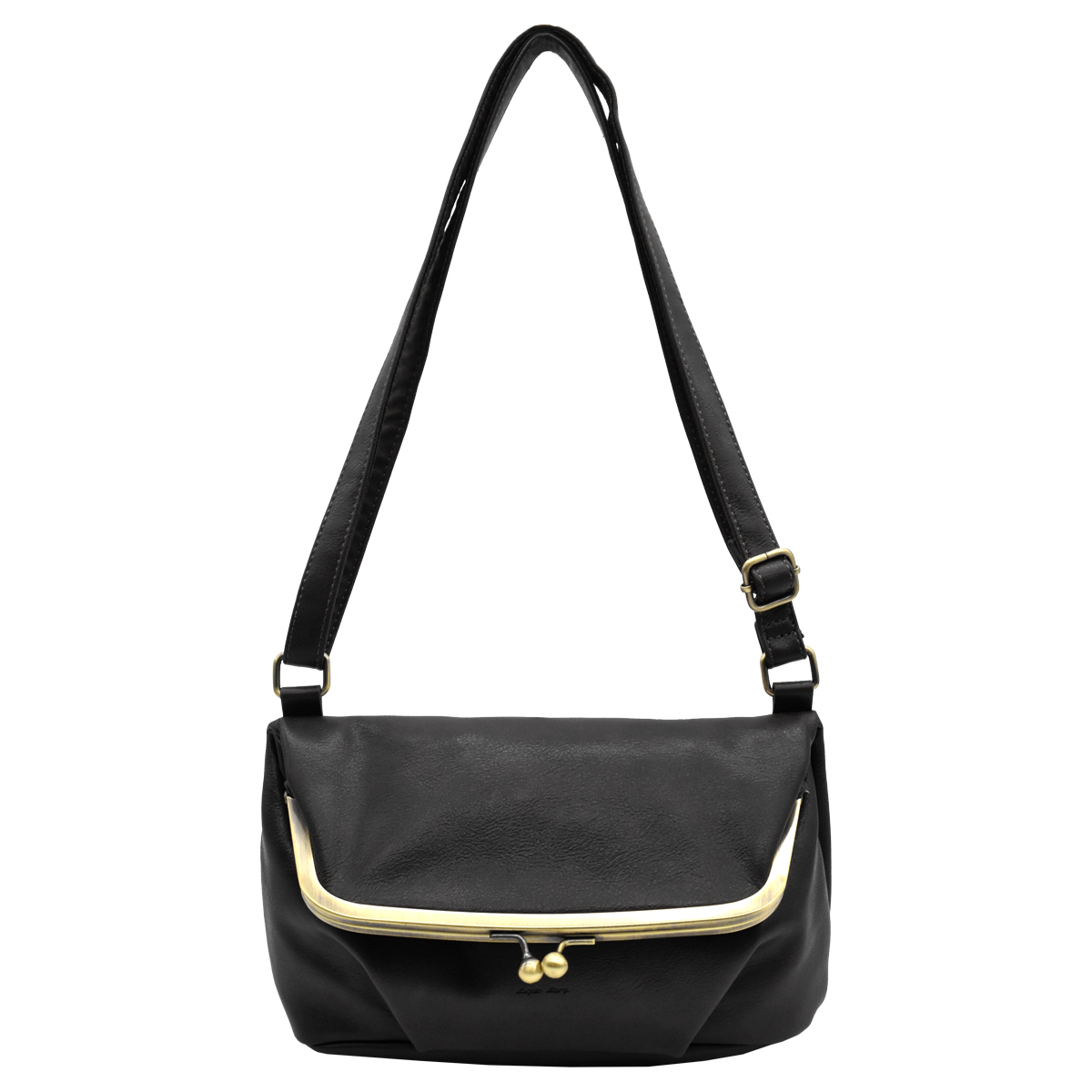 がま口 ショルダーバッグ レディース 斜めがけ 大人 かわいい 口折れ