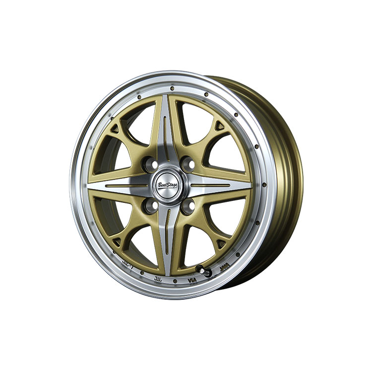 アルミホイール 14インチ 4本セット ブレストNS-C 4.5J PCD100 イン