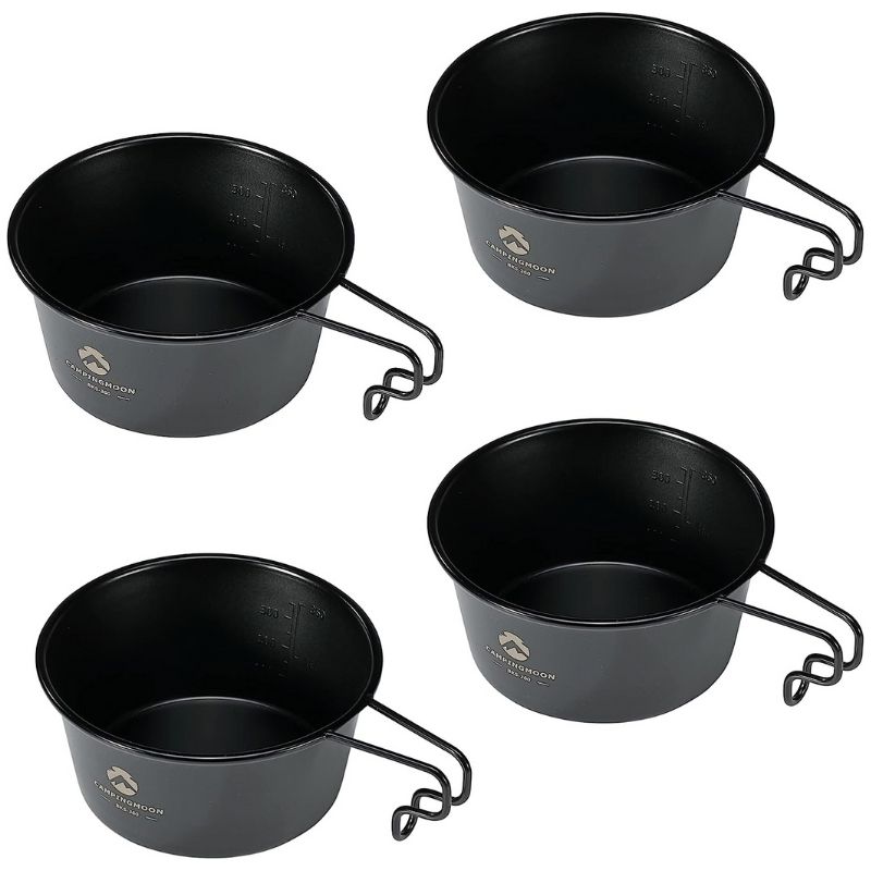 CAMPINGMOON キャンピングムーン シェラカップ ブラック 黒 深型