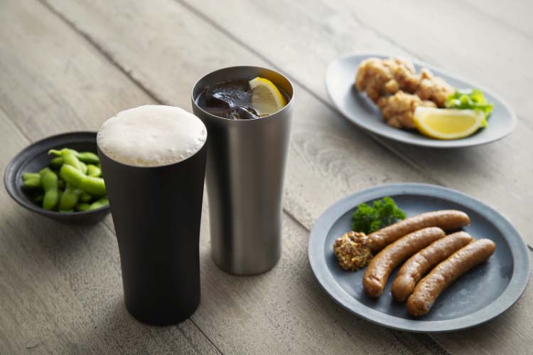 ピーコック おうち居酒屋 ビアタンブラー 0.42L ブラック ATD-42 B ( 1