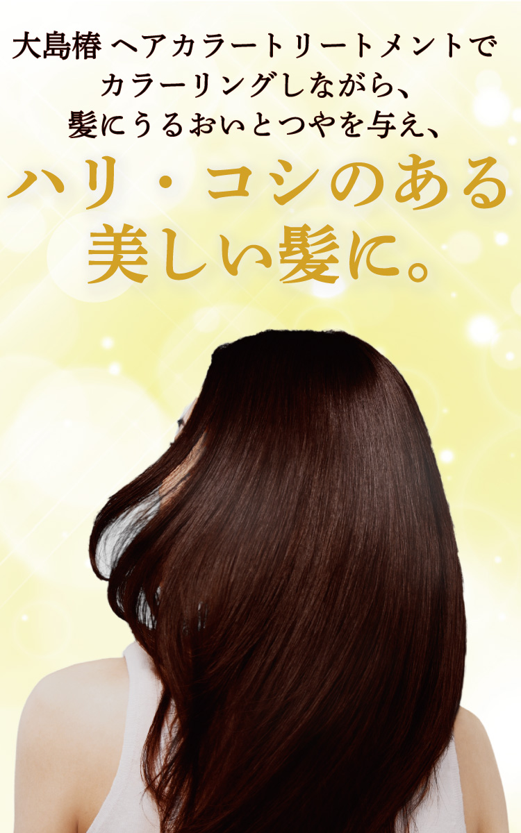 大島椿 ヘアカラートリートメント ダークブラウン ( 180g*3本セット