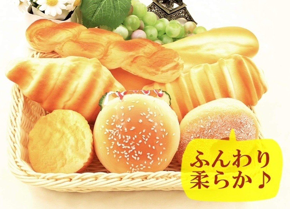 本物 そっくり 食品 サンプル パン 7個 セット カゴなし ディスプレイ
