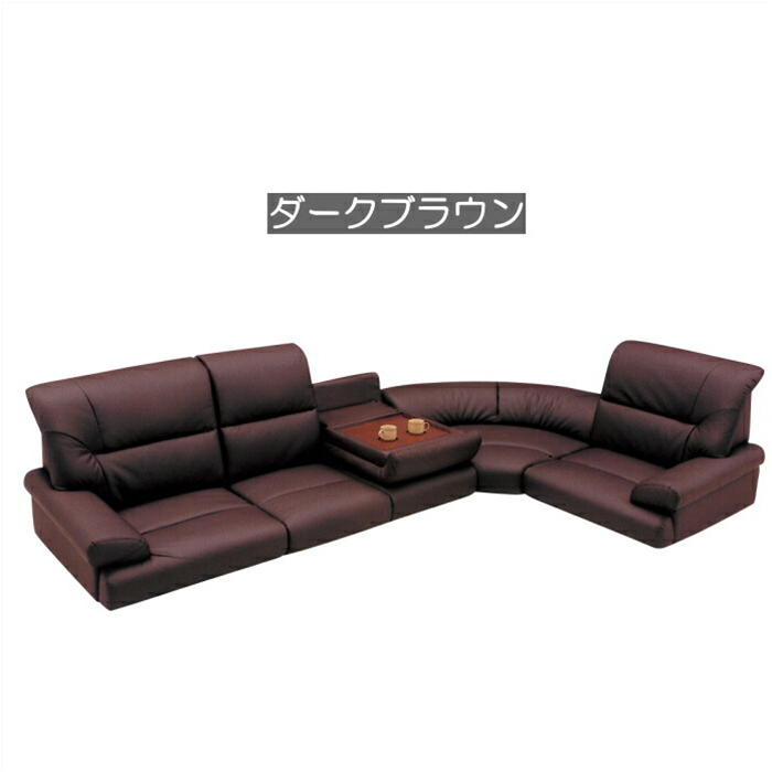 ローソファ コーナーソファ 5点セット 5人掛け 合成皮革 PVC フロア