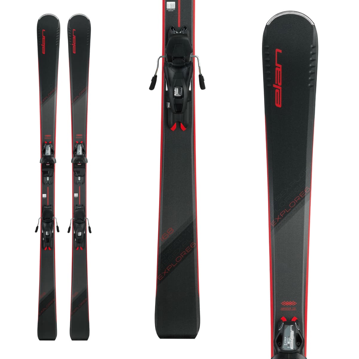 elan（エラン） スキー板 メンズ レディース 2024 EXPLORE 6 RED ＋ EL