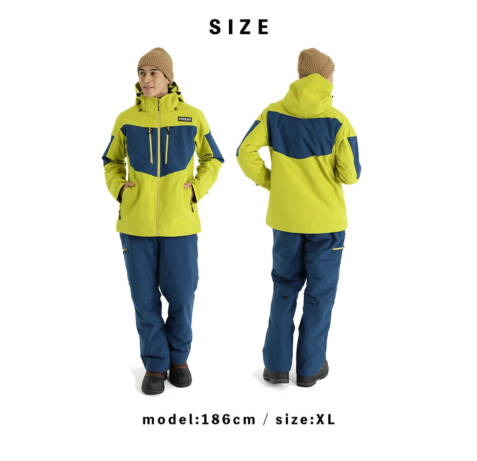 NNOUM 【5日限定！全品P10倍！】スキーウェア メンズ 上下セット ハイ