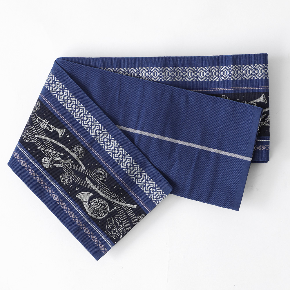 博多織 半幅帯 正絹 小袋帯 筑前 献上 日本製 着物 浴衣 通年 博多証紙