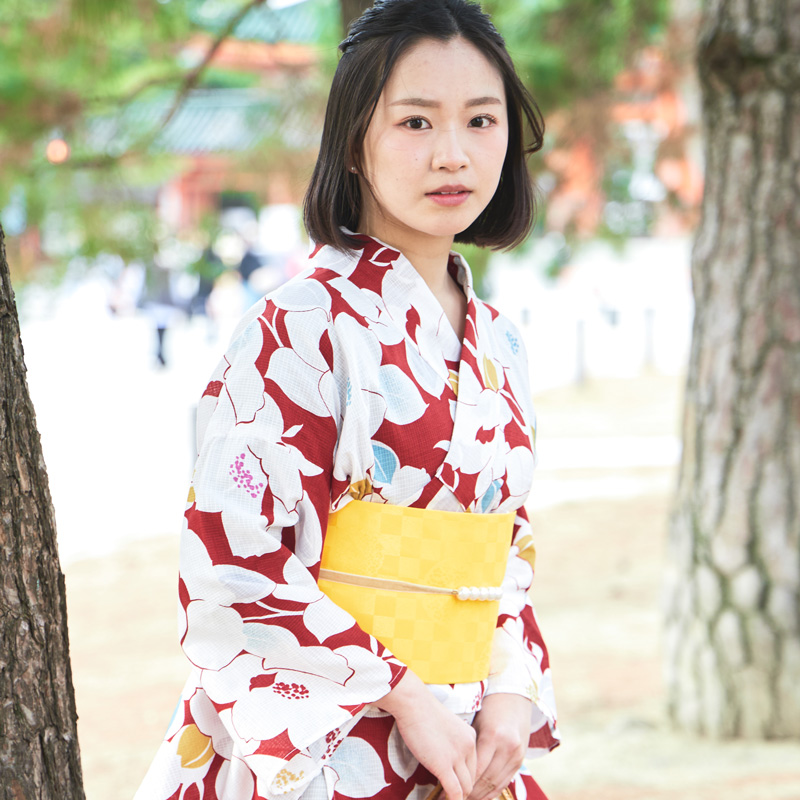 BOTAN 二部式浴衣 帯 下駄 3点 セット レディース 着付け セパレート