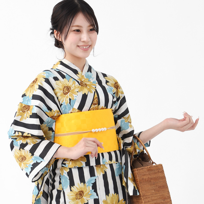 BOTAN 二部式浴衣 帯 下駄 3点 セット レディース 着付け セパレート