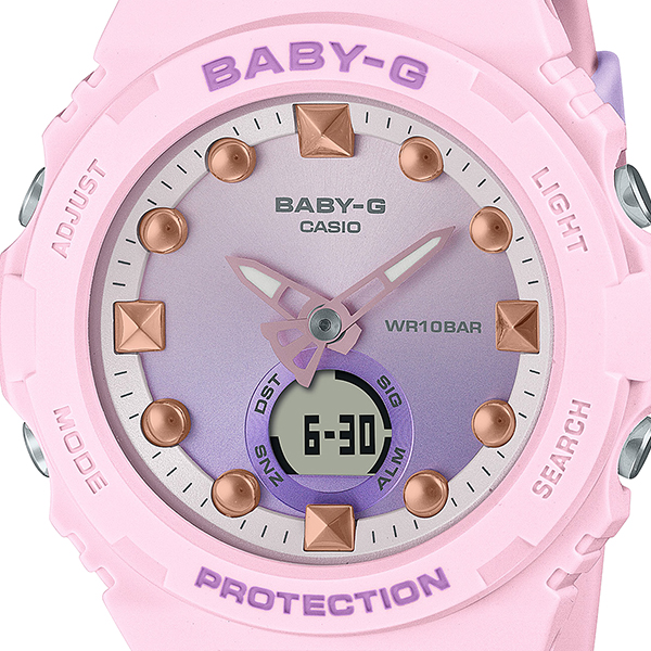 BABY-G ベビージー ビーチシーンデザイン フラミンゴピンク BGA-320