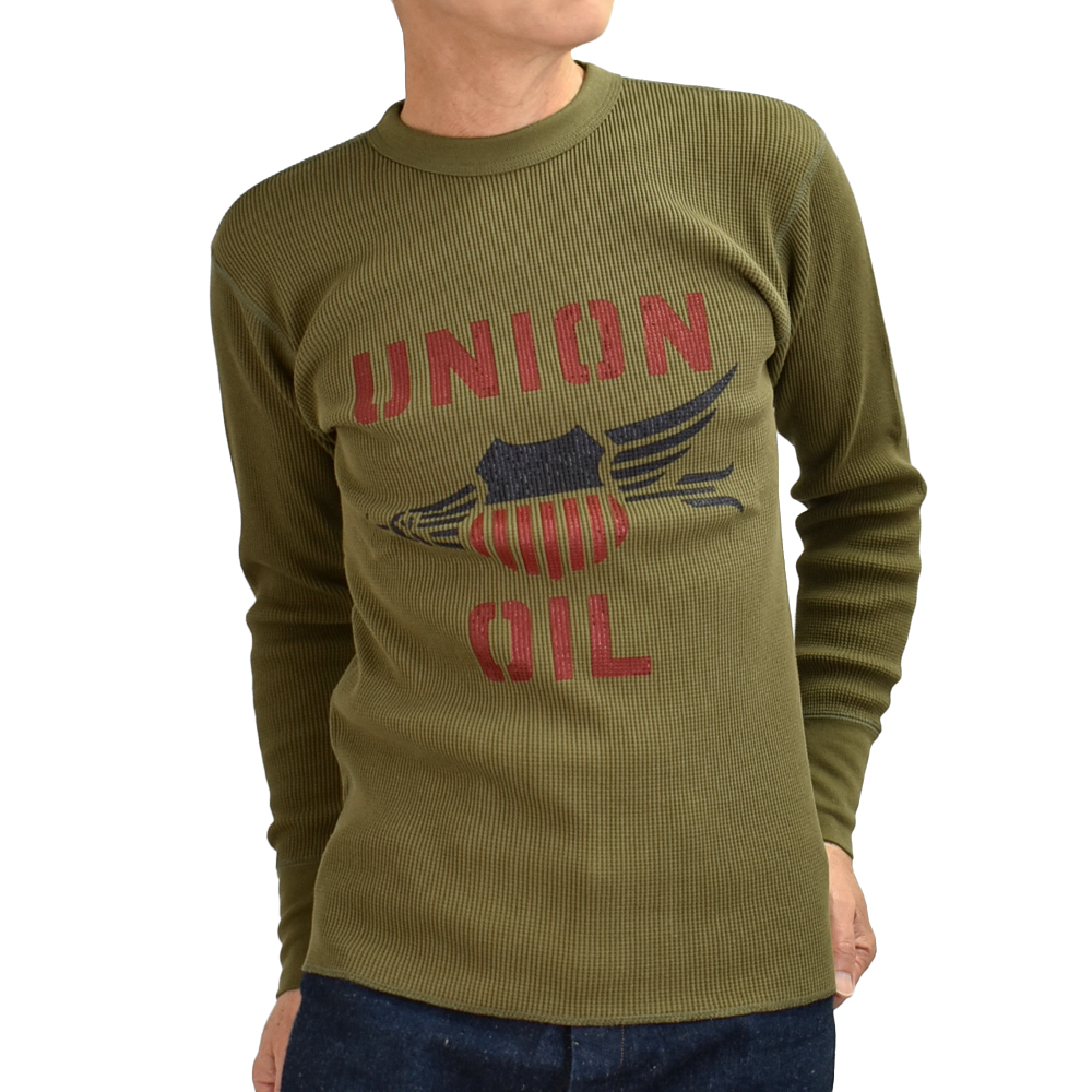 フリーホイーラーズ（FREEWHEELERS） サーマルtシャツ UNION OIL CREW