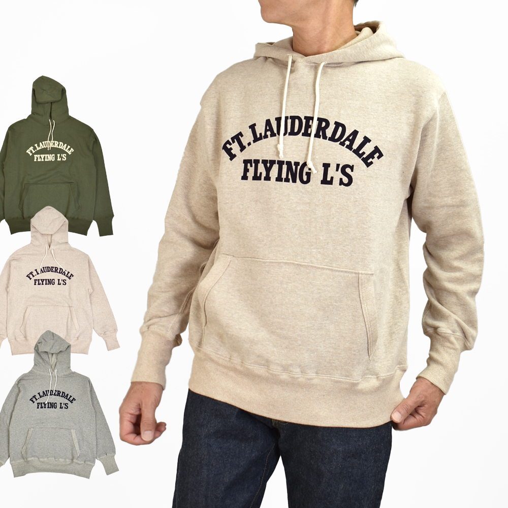 WAREHOUSE（ウエアハウス） 長袖スウェット 2本針フード FLYING L'S