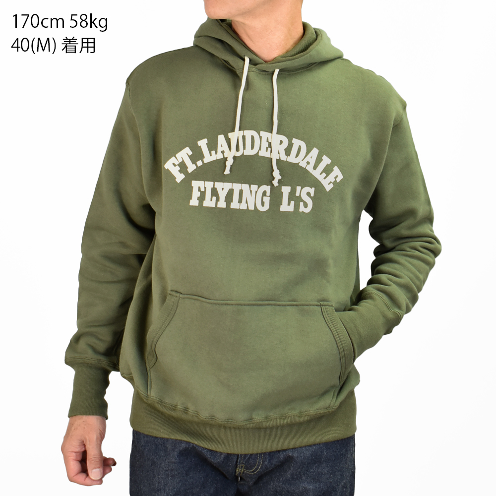 WAREHOUSE（ウエアハウス） 長袖スウェット 2本針フード FLYING L'S