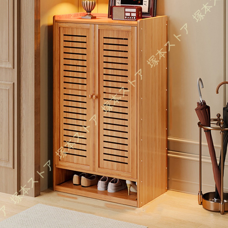 シューズボックス 下駄箱 8段 幅60×奥行31×高さ115cm 靴箱 扉 通気性