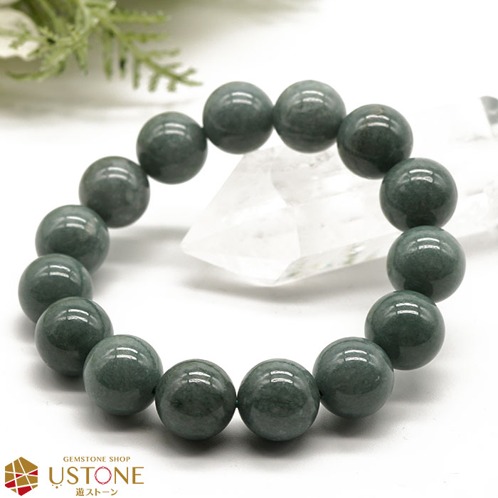 翡翠 ヒスイ ブレスレット AA+ ジェダイト 12mm ミャンマー産 天然石