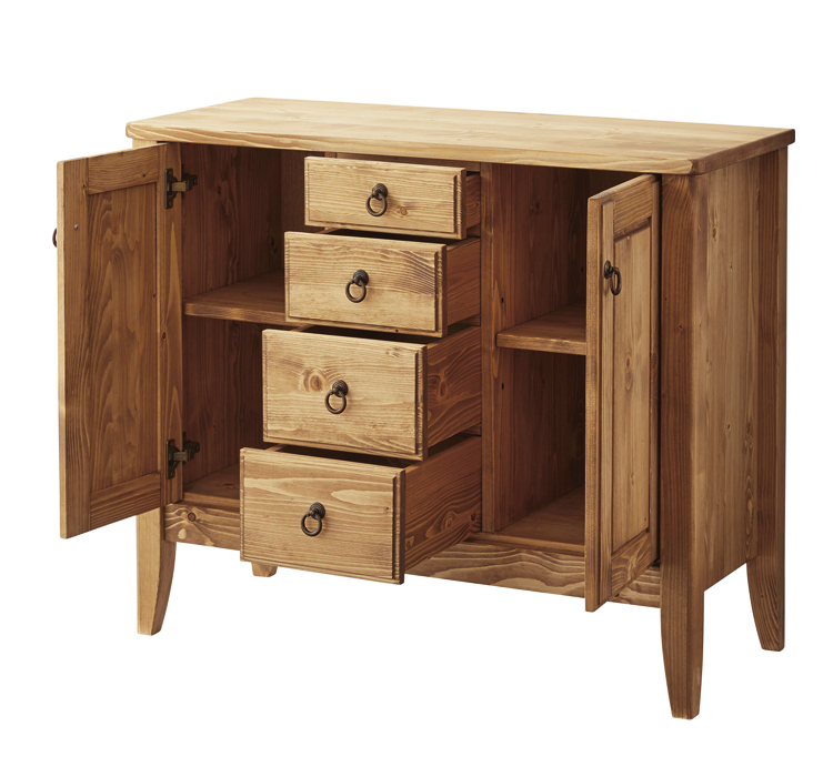 キャビネット サイドボード リビング キッチン 収納 木製 北欧 食器棚