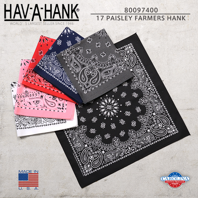 HAV-A-HANK（ハバハンク） 80097400 MADE IN U.S.A. 17 PAISLEY