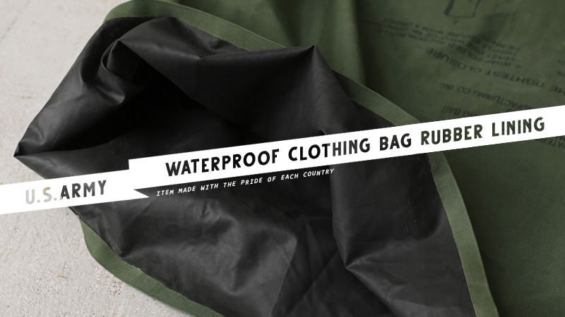 MILITARY（ミリタリー） 実物 USED 米軍 WATERPROOF CLOTHING BAG