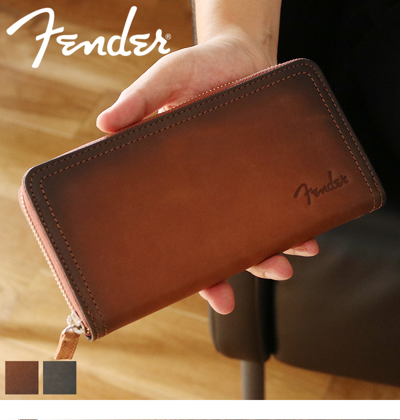 Fender（フェンダー） ラウンドファスナー 長財布 小銭入れあり 札入れ