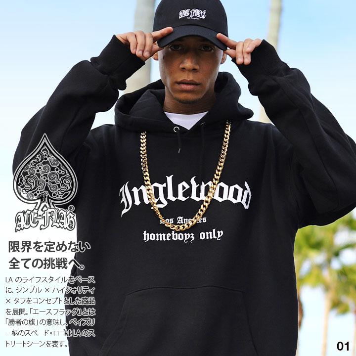 ACEFLAG（エースフラッグ） パーカー ブランド スケボー 長袖