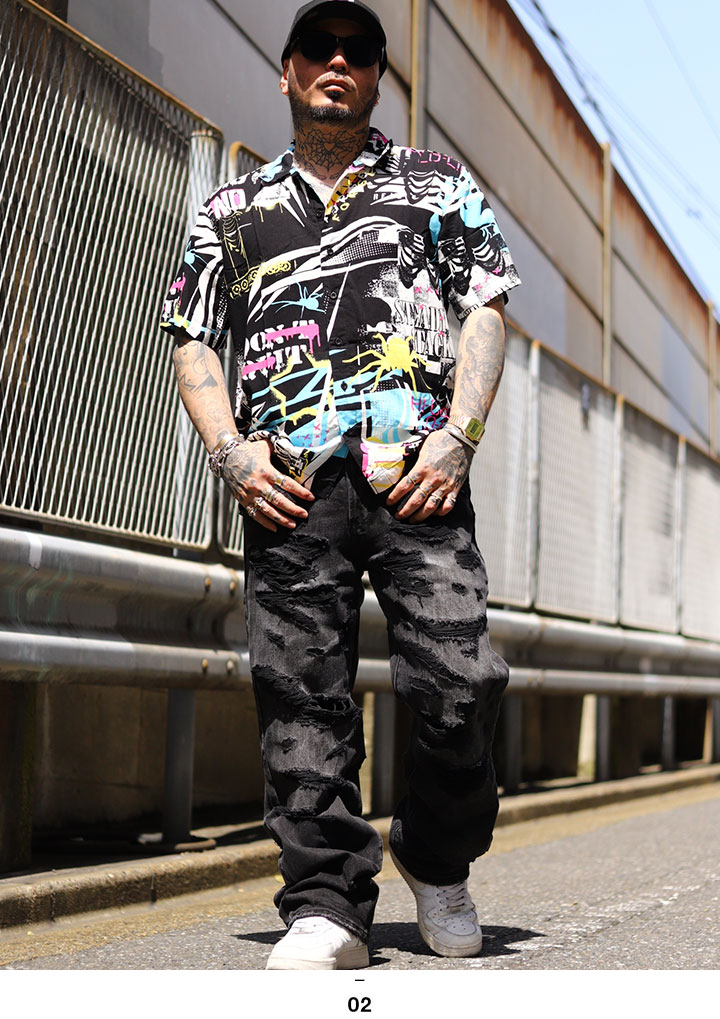 mnml（ミニマル） デニム ジーンズ バギーパンツ 無地 シンプル 大きい