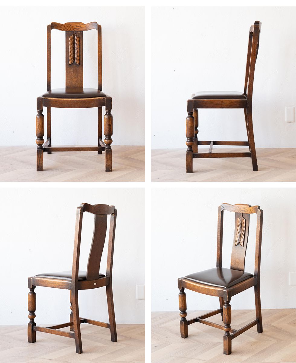 送料無料 アンティーク家具 安い 椅子 ダイニングチェアセット 4脚