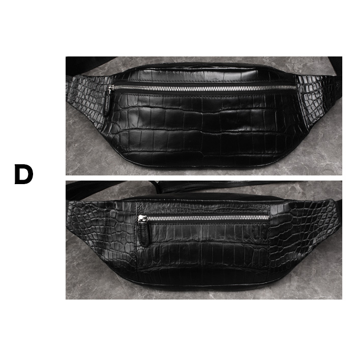 クロコダイル ボディバッグ スリング ショルダーバッグ 斜め掛け