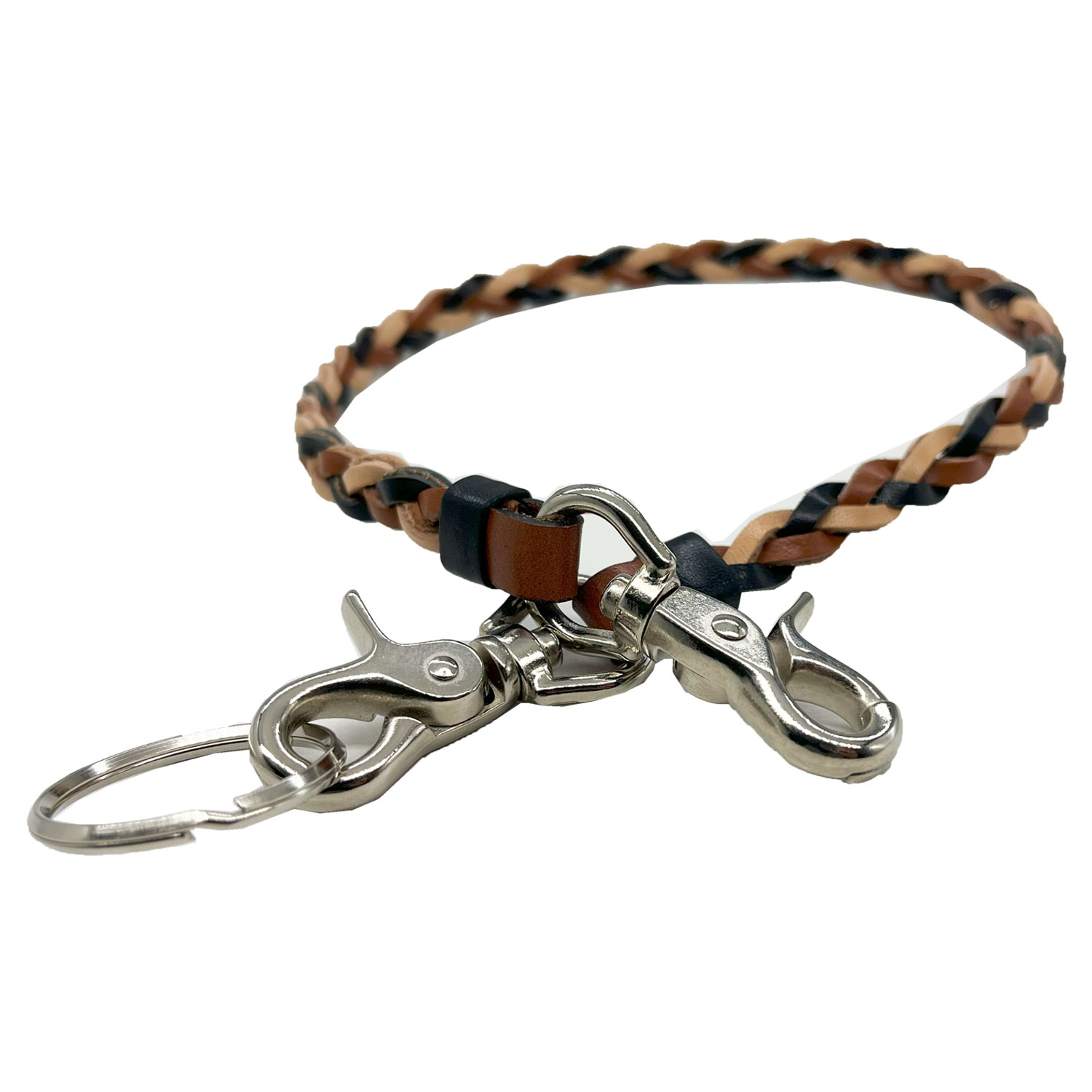 ウォレットチェーン 革 シンプル 栃木レザー レザー ショート 黒 茶色