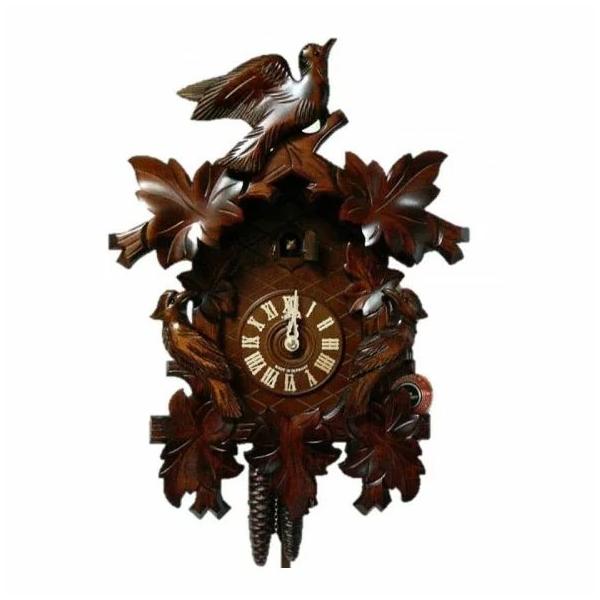 からくり時計 鳩時計 ハト時計 壁掛け 掛け時計 おしゃれ 北欧 森の