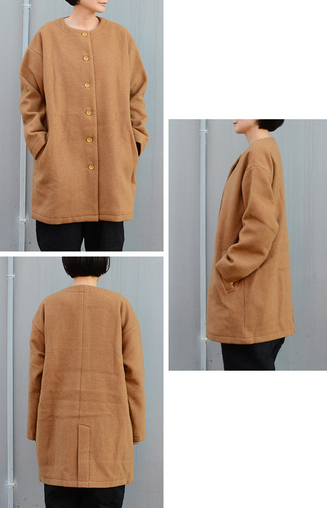 COMMENCEMENT（コメンスメント） (ポイント10倍) ノーカラー ウール