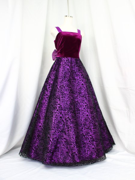 ゆめりすと ベルトーリア ロング丈 ワイン 165：演奏会発表会用子供