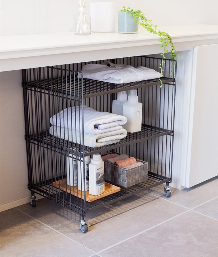 ワゴン ラック 棚 キッチンワゴン キャスター付き 幅広 組み立て式