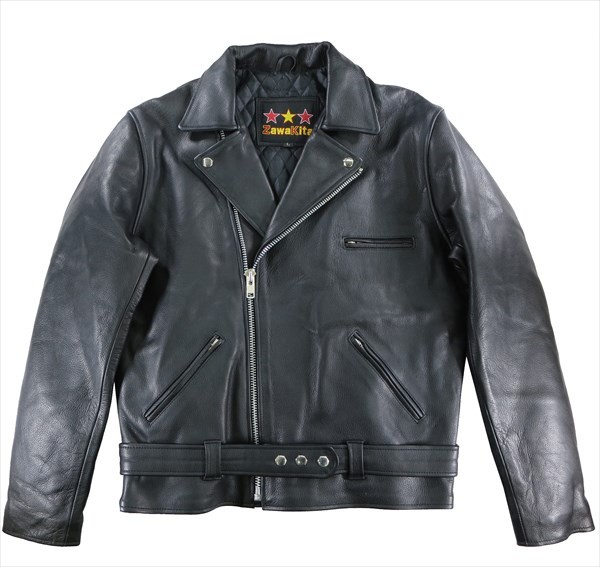 本革ライダース【JW51ダブル】 タイトな造り（当社比）しなやかな天然