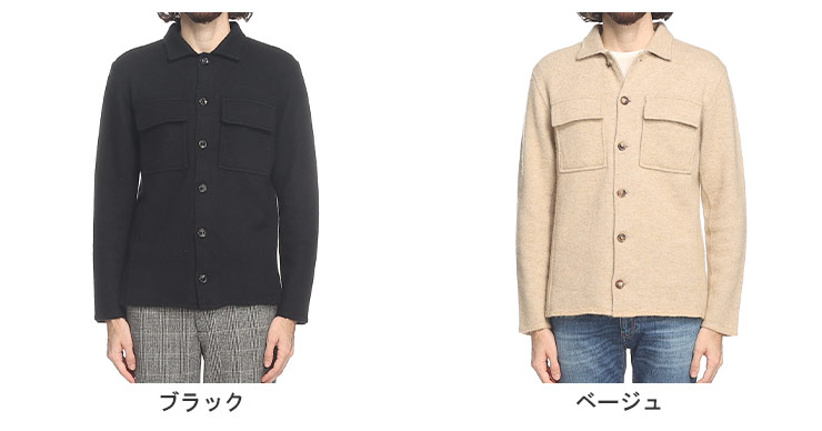 LARDINI（ラルディーニ） ジャケット メンズ シャツジャケット ニット