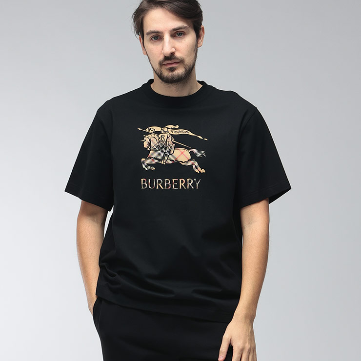 BURBERRY（バーバリー） メンズ Tシャツ 半袖 ロゴプリント チェック