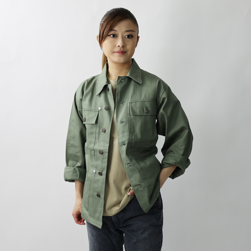 アメリカ軍. HBT M43ジャケット[復刻品] アメリカ 米軍 US WW2 新品 軍