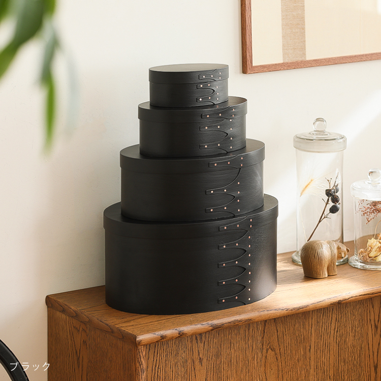 シェーカーオーバルテッシュボックス ブラックチェリー ティッシュ