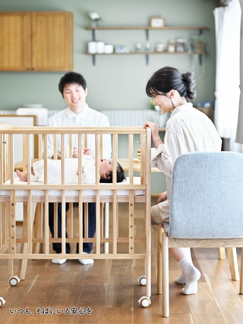 大和屋 フラルWオープンすのこ ベビーベッド 大和屋 yamatoya furaru