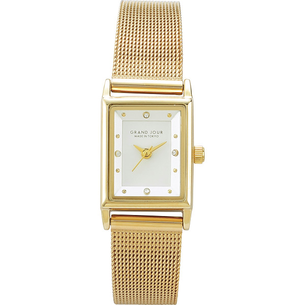 メッシュベルト角ケース レディースウオッチゴールド | シャディギフト